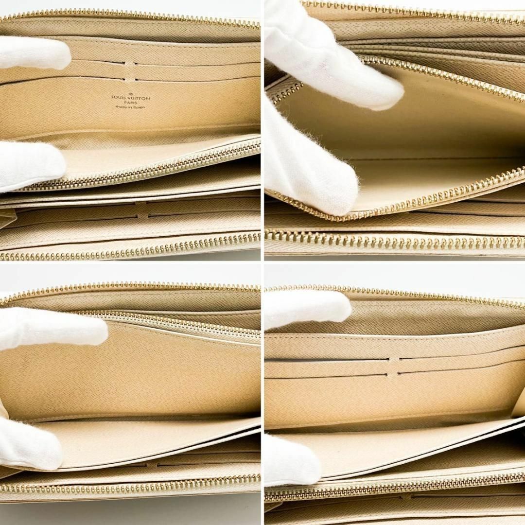 LOUIS VUITTON(ルイヴィトン)の極上美品❣ヴィトン ダミエ アズール ジッピーウォレット ラウンド 長財布 レディースのファッション小物(財布)の商品写真