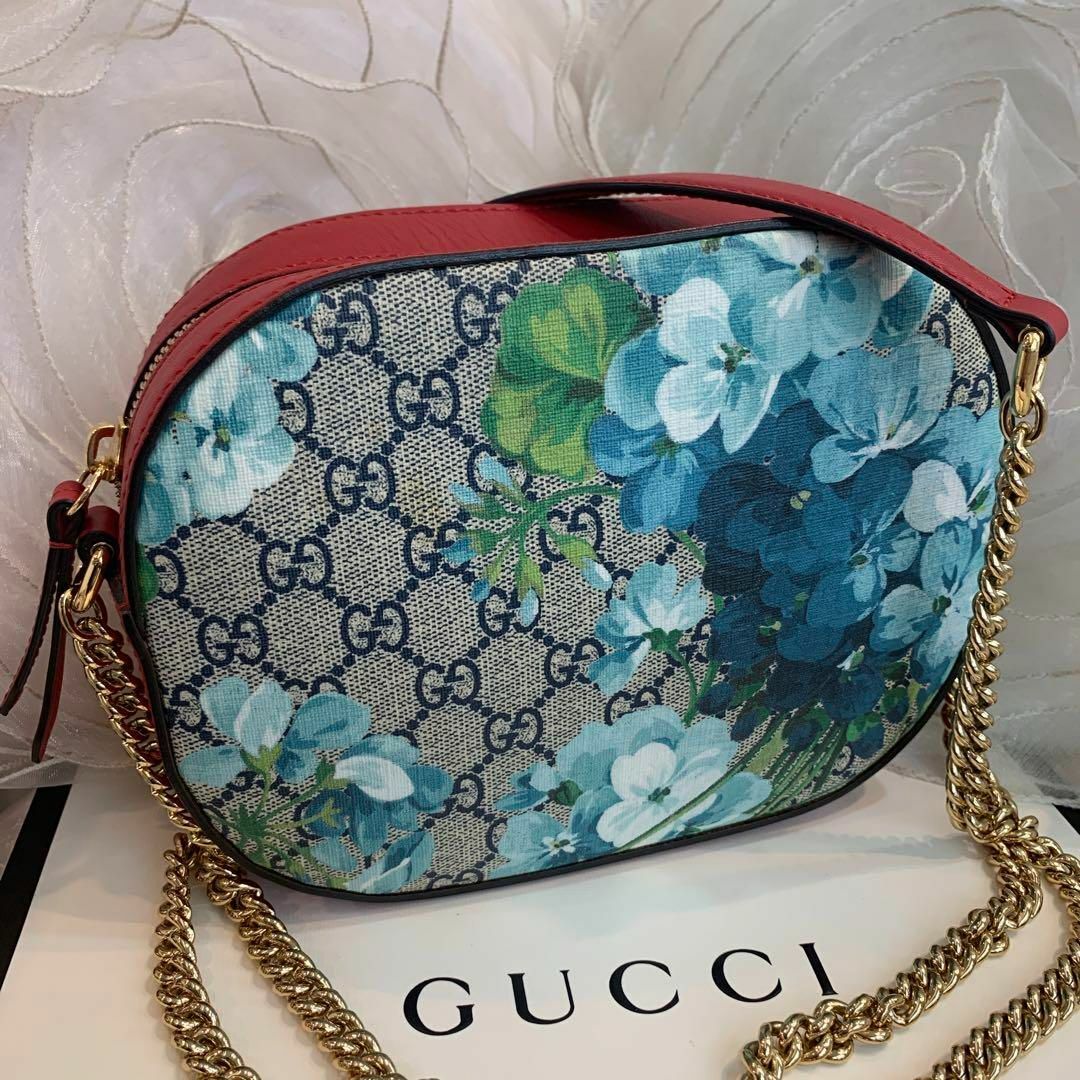 ☆美品☆GUCCI GGスプリーム ブルームス チェーンショルダーバッグ-