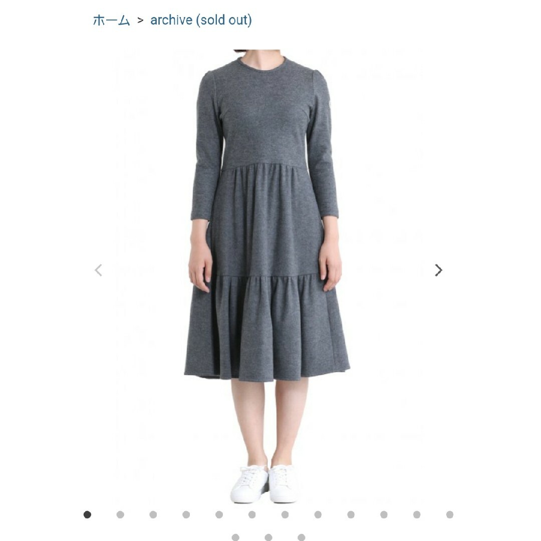 BORDERS at BALCONY(ボーダーズアットバルコニー)のBORDERS at BALCONY　 MELTON JERSEY DRESS レディースのワンピース(ひざ丈ワンピース)の商品写真