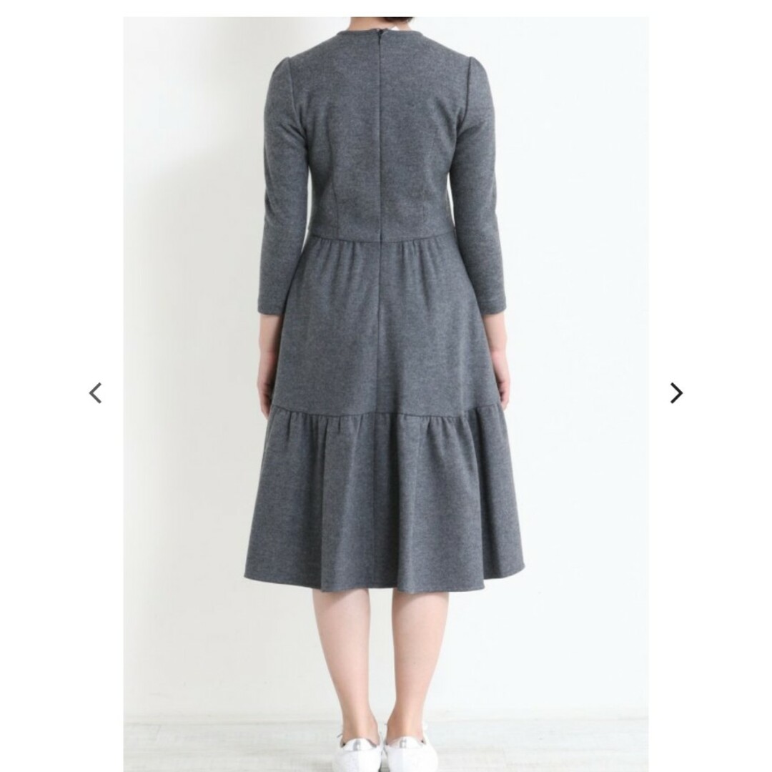 BORDERS at BALCONY(ボーダーズアットバルコニー)のBORDERS at BALCONY　 MELTON JERSEY DRESS レディースのワンピース(ひざ丈ワンピース)の商品写真