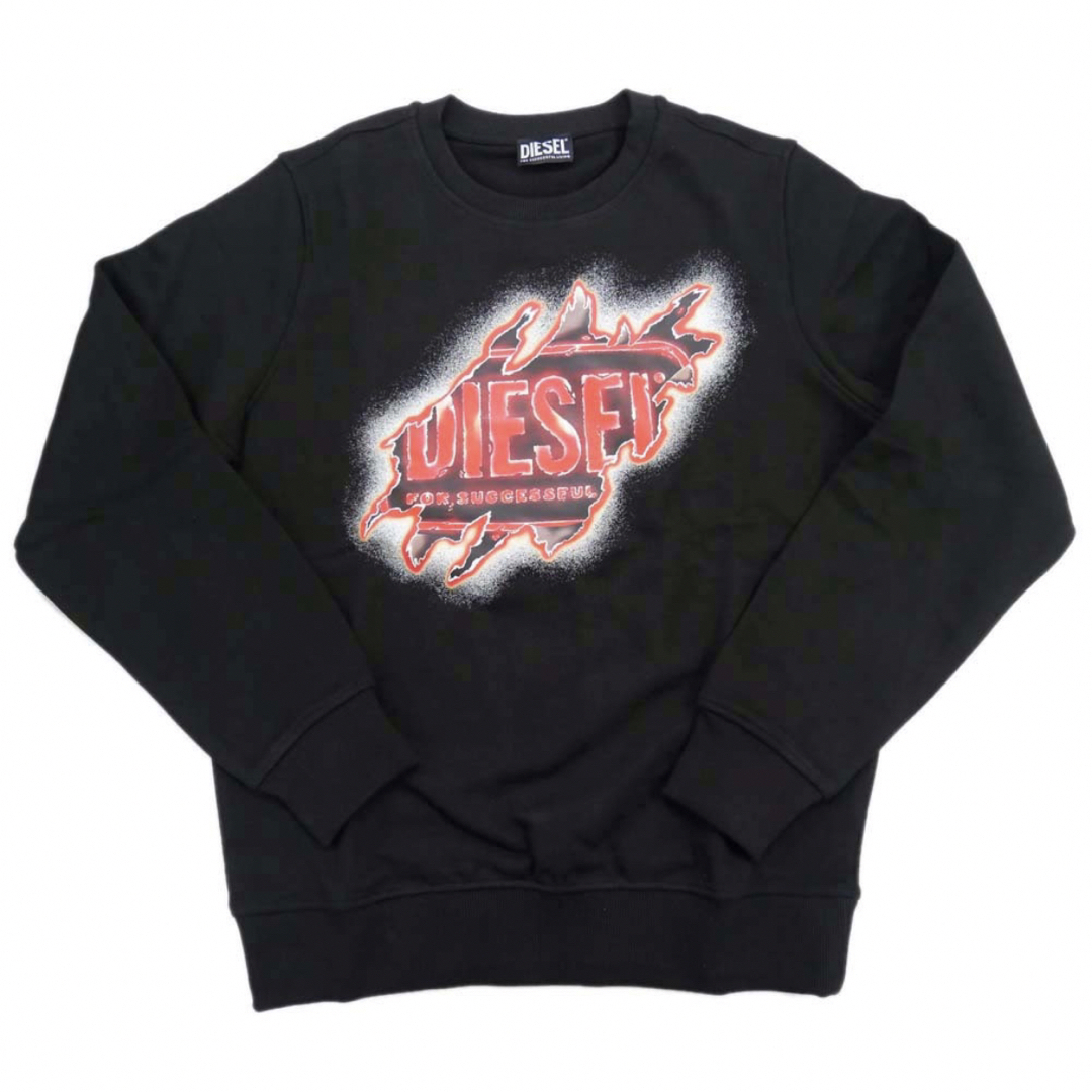 激安ブランド 【新品/未使用/タグ付】DIESEL ロゴスウェットシャツ S