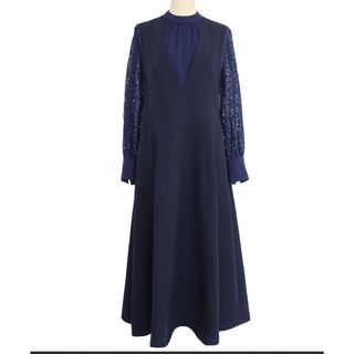 タグ付き新品 袖レーストップス&ジャンパースカートワンピース 19,910円