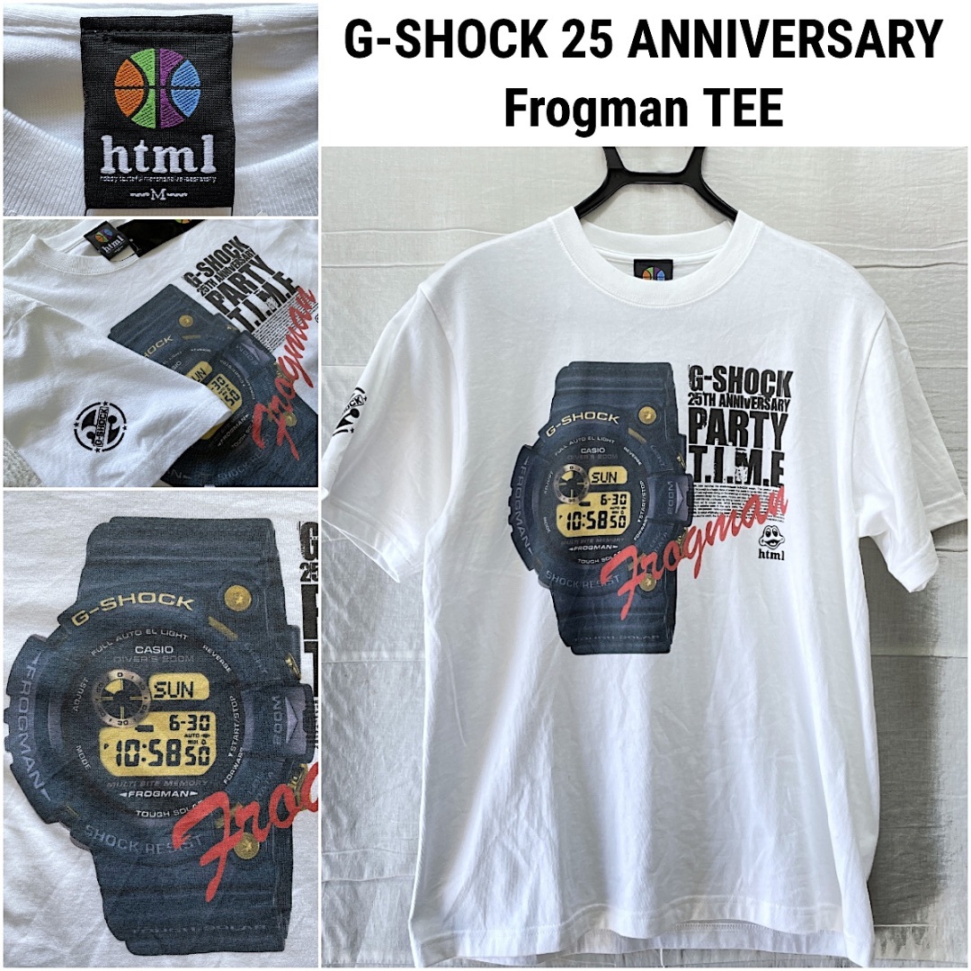 未使用 タグ付き G-SHOCK 25周年記念 フロッグマン Tシャツ