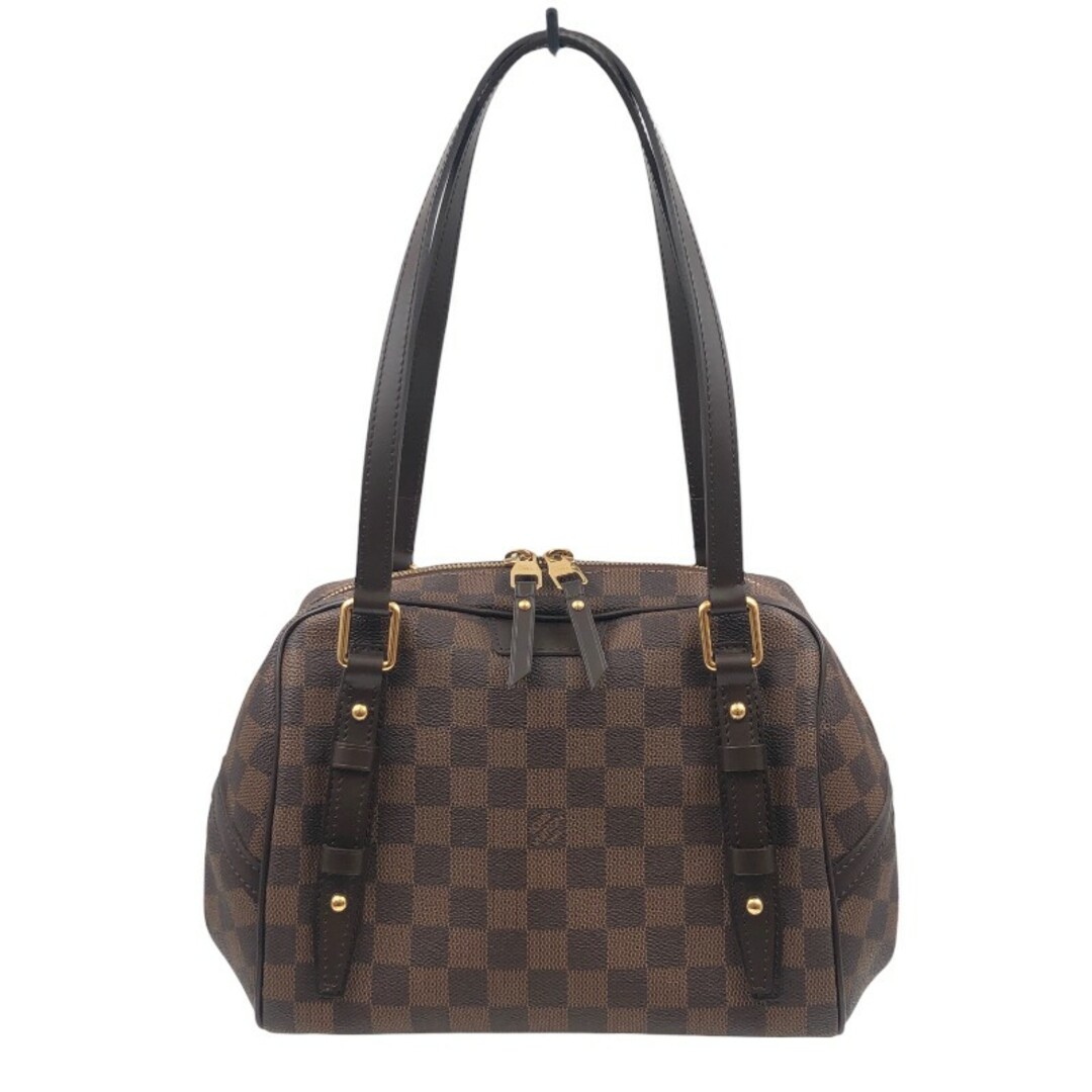 ルイ・ヴィトン LOUIS VUITTON リヴィントン N41157 ブラウン ダミエキャンバス メンズ ハンドバッグ