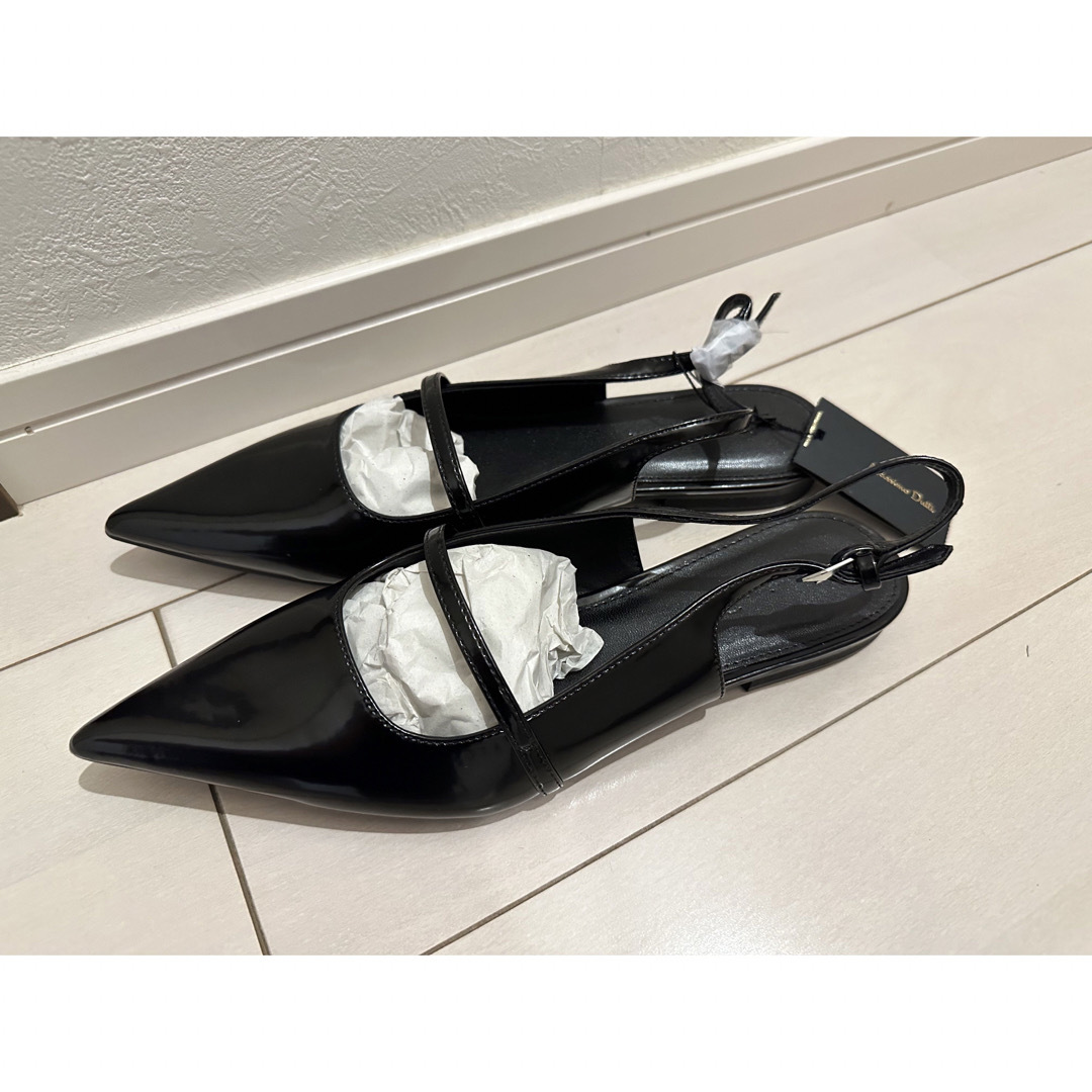 【新品】massimo dutti ストラップデザインフラットシューズ