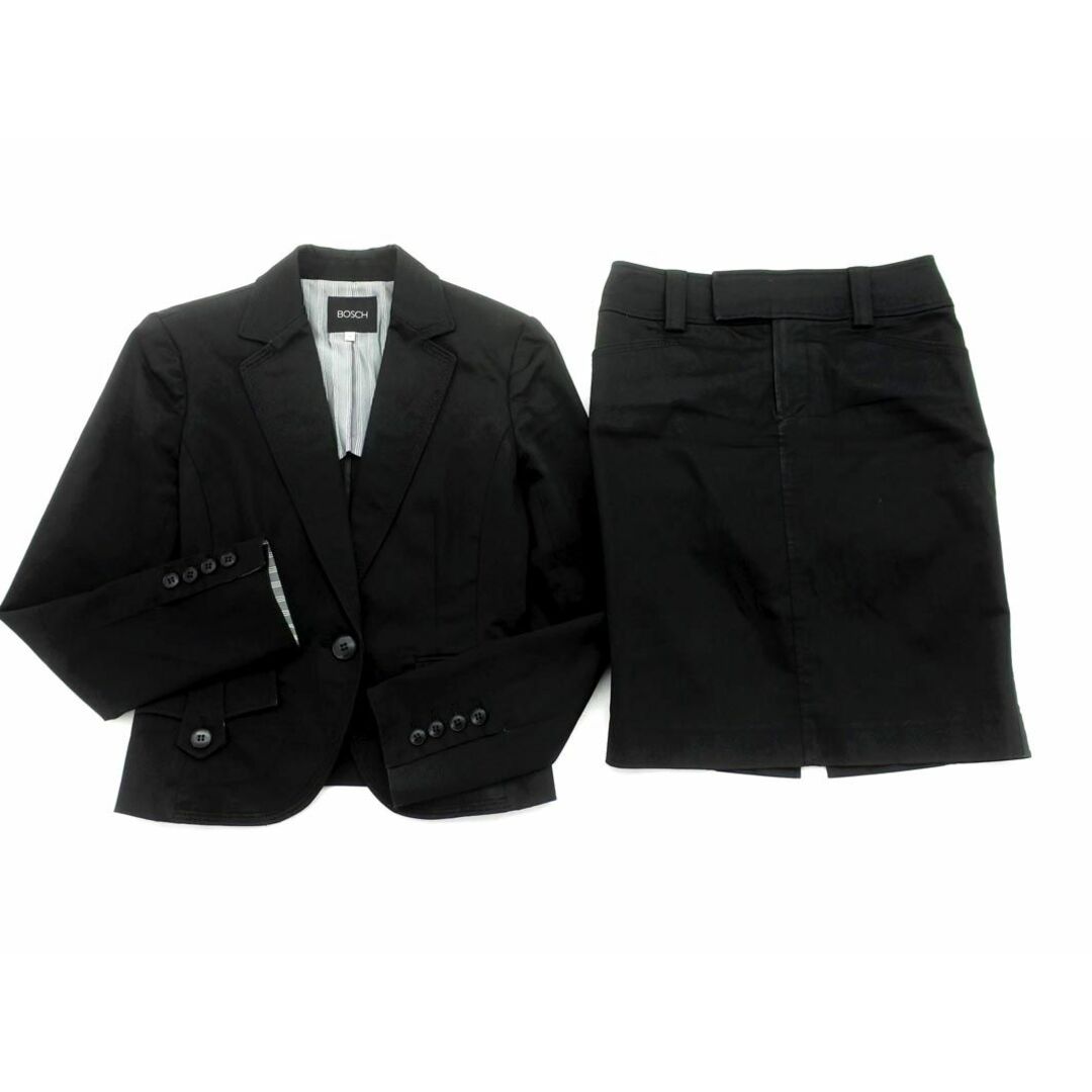 BOSCH(ボッシュ)のBOSCH ボッシュ セットアップ ジャケット スカート スーツ size36/黒 ◇■ レディース レディースのフォーマル/ドレス(スーツ)の商品写真
