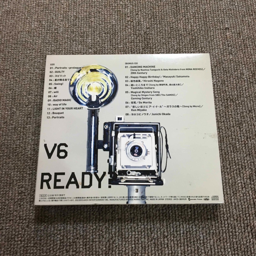 V6(ブイシックス)のREADY?  V6   初回限定盤B(CD2枚) エンタメ/ホビーのCD(ポップス/ロック(邦楽))の商品写真