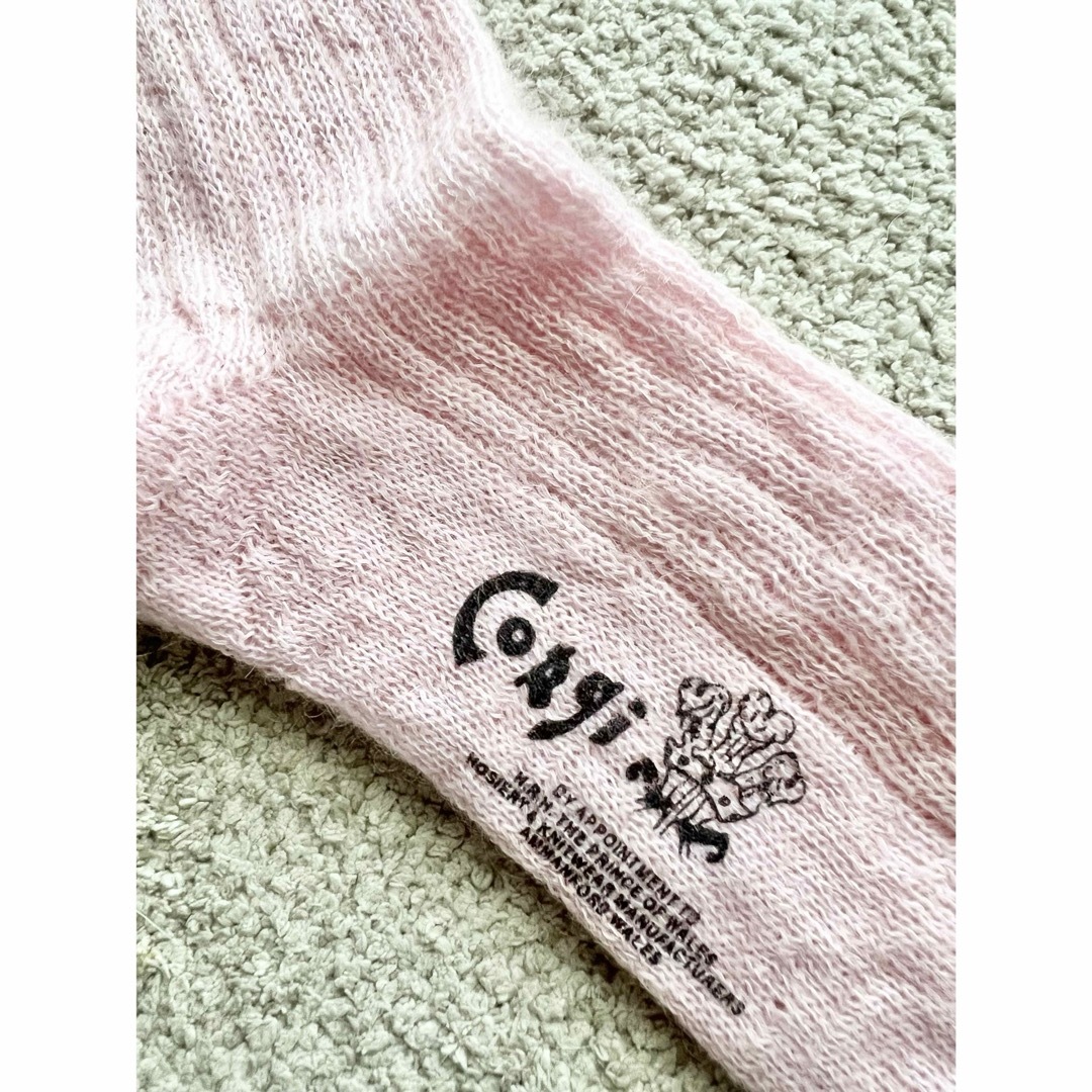 DEUXIEME CLASSE(ドゥーズィエムクラス)のCORGI コーギー MOHAIR SOX 靴下 ピンク レディースのレッグウェア(ソックス)の商品写真