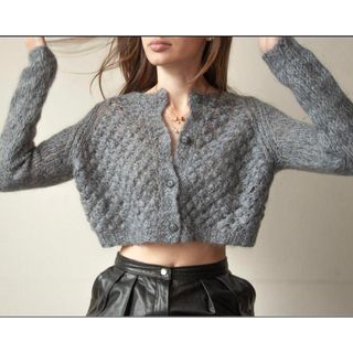 エディットフォールル(EDIT.FOR LULU)のvintage cropped cardigan カーディガン(ニット/セーター)