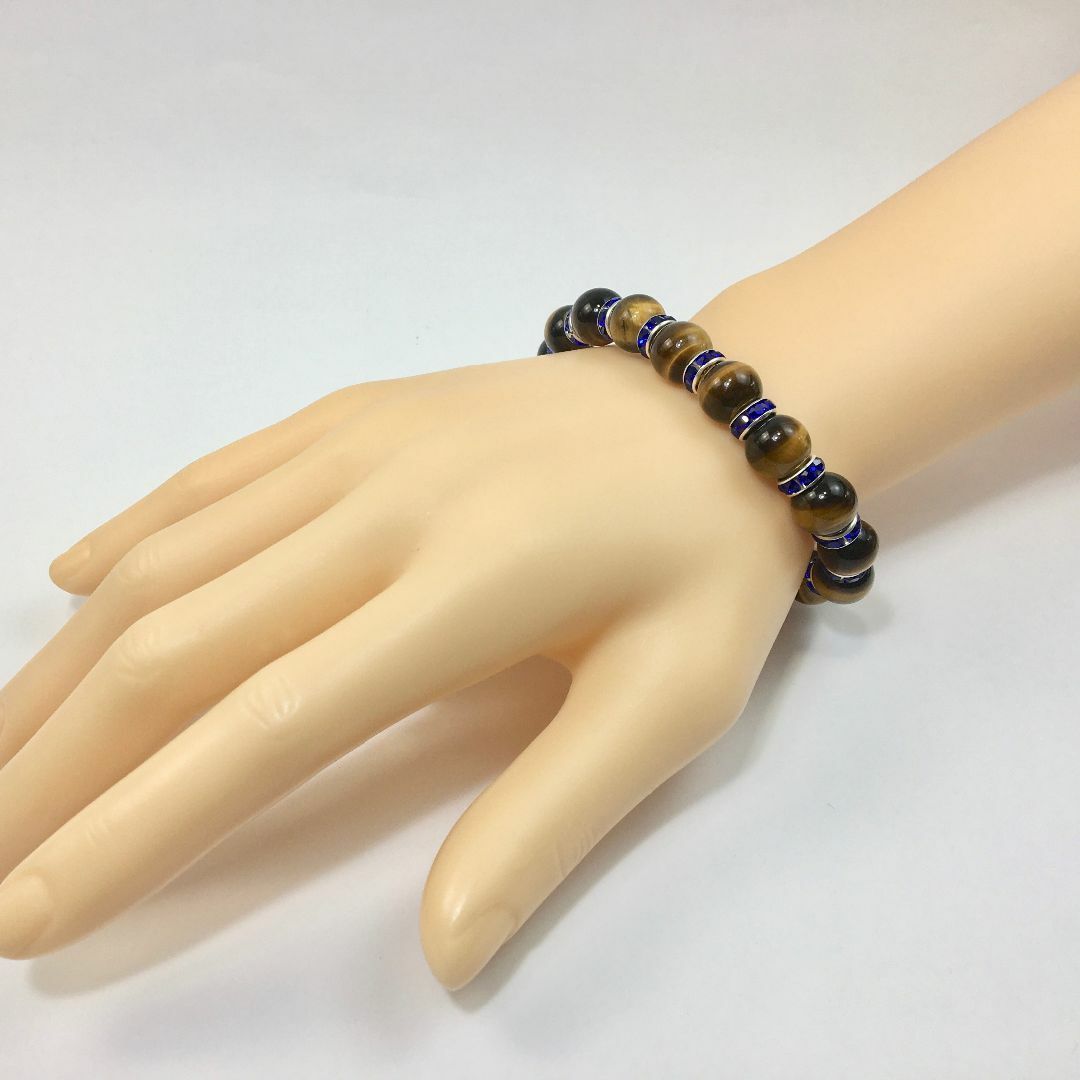 タイガーアイ パワーストーン ブレスレット 天然石ブレス D.BLUの通販