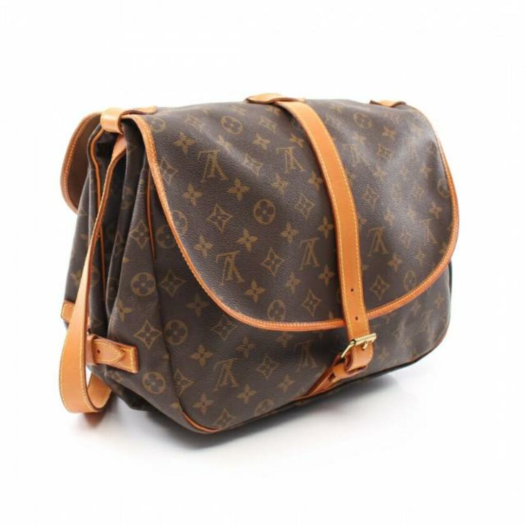 LOUIS VUITTON(ルイヴィトン)のソミュール35 モノグラム ショルダーバッグ PVC レザー ブラウン レディースのバッグ(ショルダーバッグ)の商品写真