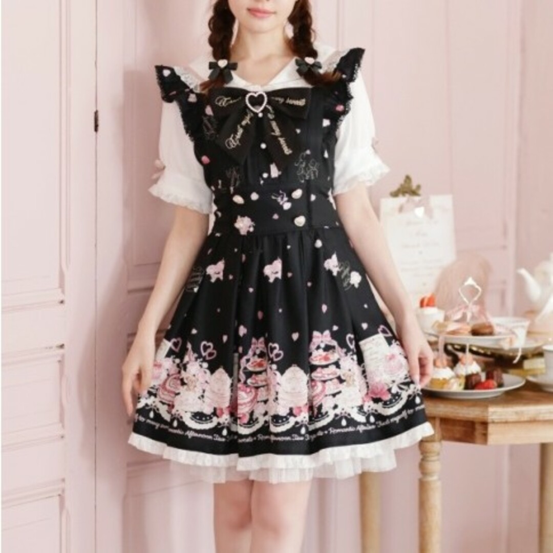 LIZ LISA - Liz lisa Many Hearts Afternoontea柄ワンピースの LIZ LISA - Liz lisa Many Hearts Afternoontea柄ワンピースの