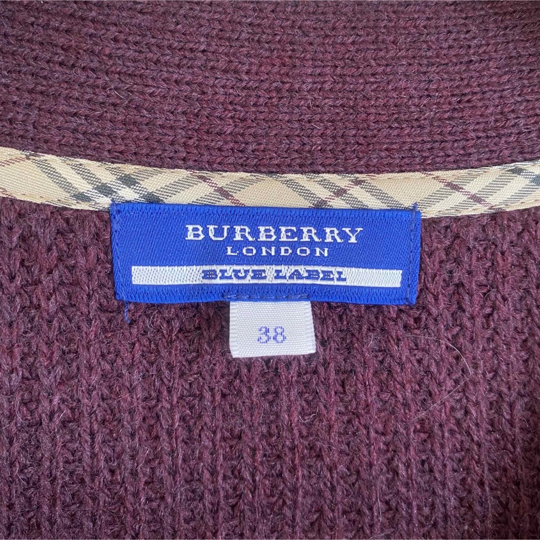 美品✨ BURBERRY BLUE LABEL カーディガン　紫