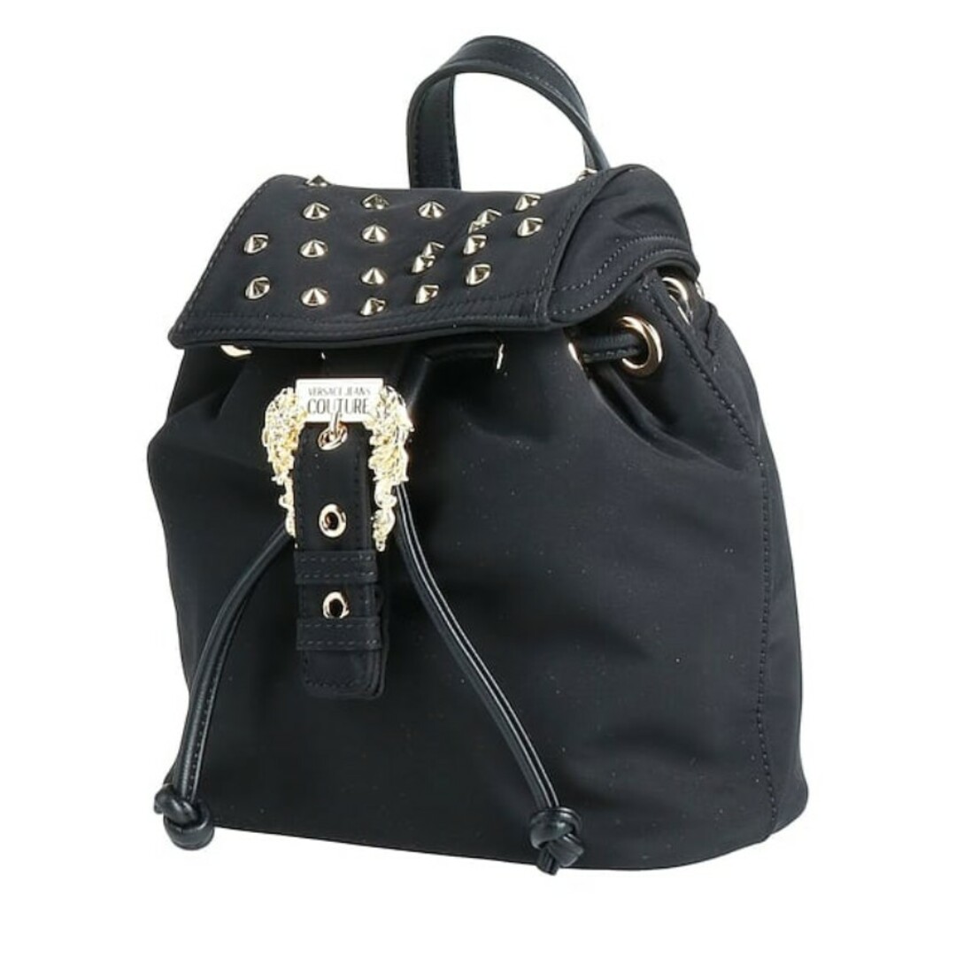 VERSACE JEANS COUTURE リュック ブラック スタッズ - リュック/バック
