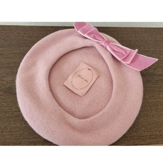 みんみさま専用　美品　マリアピピ　ピンクベレー帽(ハンチング/ベレー帽)