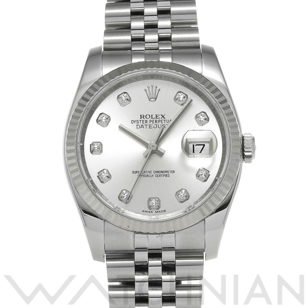 ロレックス ROLEX 116234G ランダムシリアル シルバー /ダイヤモンド メンズ 腕時計