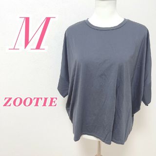 ズーティー(Zootie)のズーティー　半袖カットソー　ネイビー　M　カジュアルコーデ　オフィスカジュアル(カットソー(半袖/袖なし))