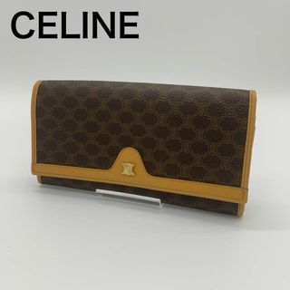 《高級》 CELINE セリーヌ マカダム柄 長財布 フロントロゴ