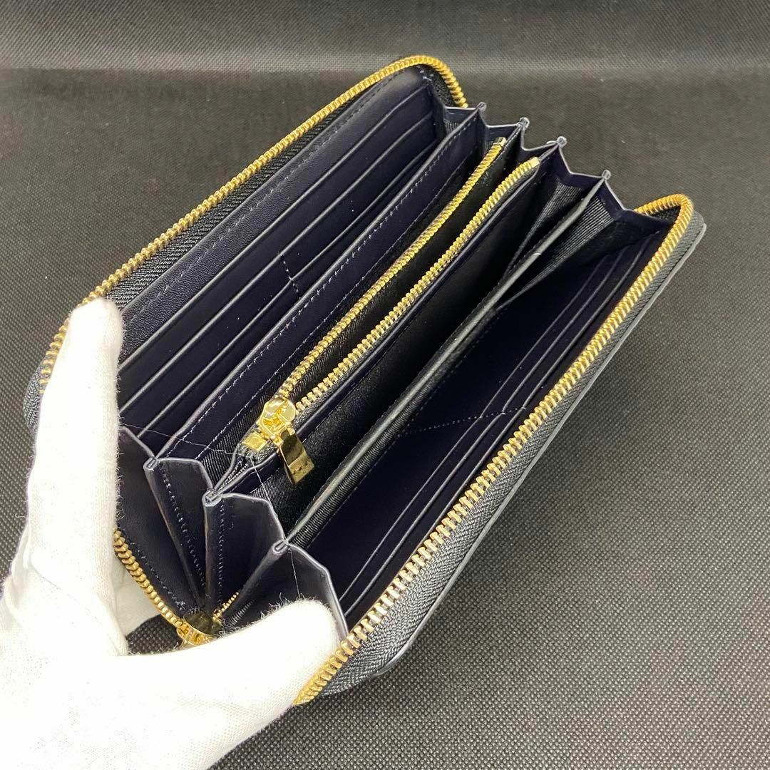 新品 クロコダイル 一枚革 ラウンドファスナー 長財布-