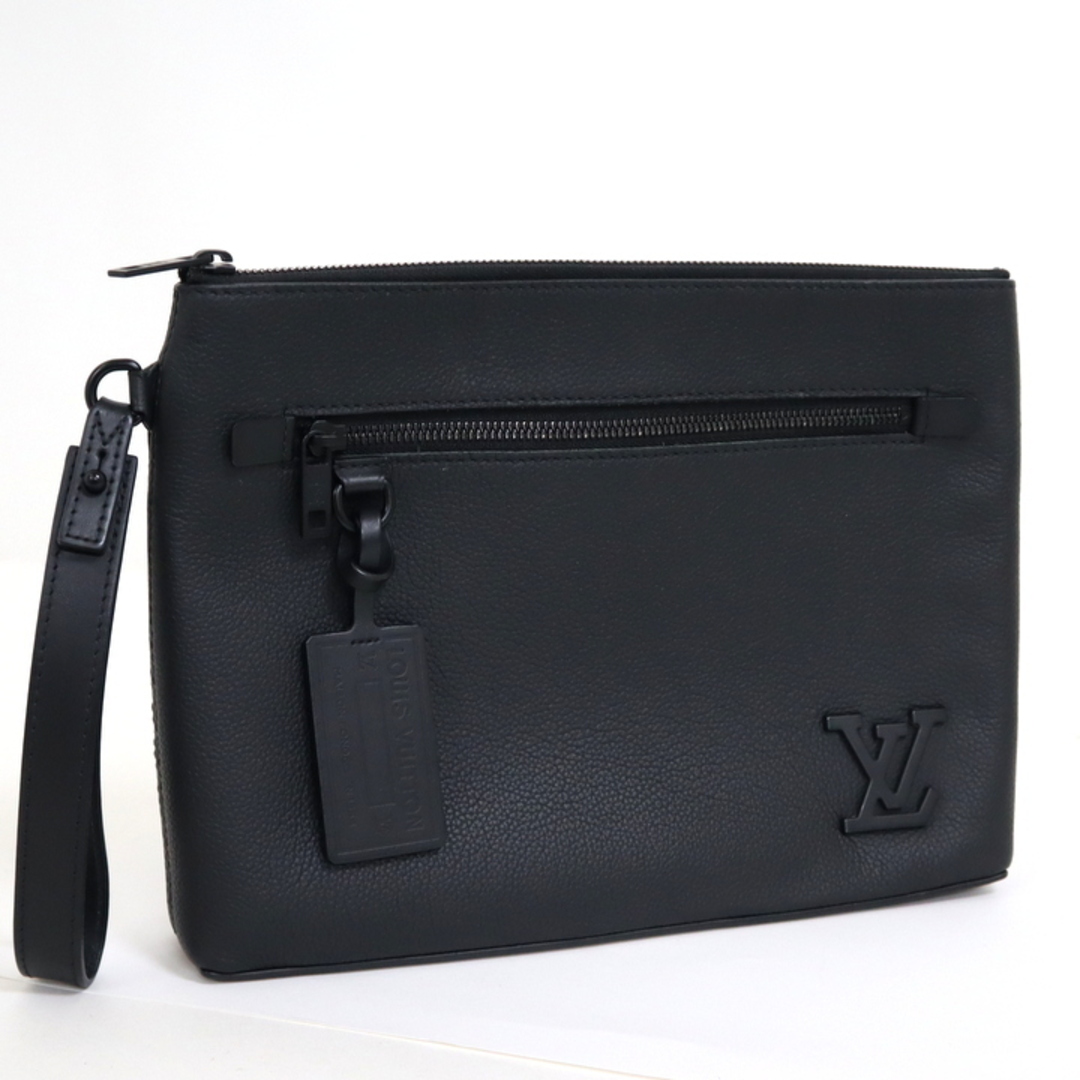 LOUIS VUITTON(ルイヴィトン)の【LOUIS VUITTON】ルイヴィトン ポシェットIPAD アエログラム M69837/MI3200 ブラック グレインレザー/ik0166 メンズのバッグ(その他)の商品写真