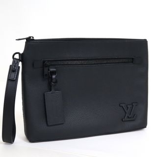 ルイヴィトン(LOUIS VUITTON)の【LOUIS VUITTON】ルイヴィトン ポシェットIPAD アエログラム M69837/MI3200 ブラック グレインレザー/ik0166(その他)