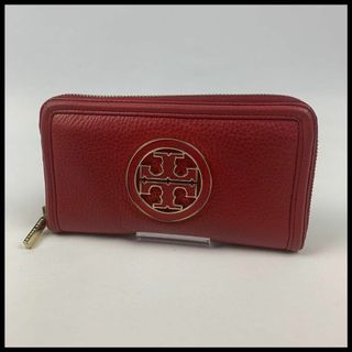 トリーバーチ(Tory Burch)のトリーバーチ　Tory Burch ラウンドファスナー　長財布　レッド(財布)