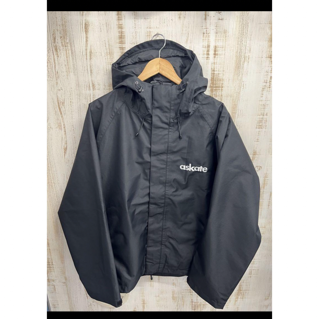 askate Logo Mountain Jacket Black ナイロンメンズ