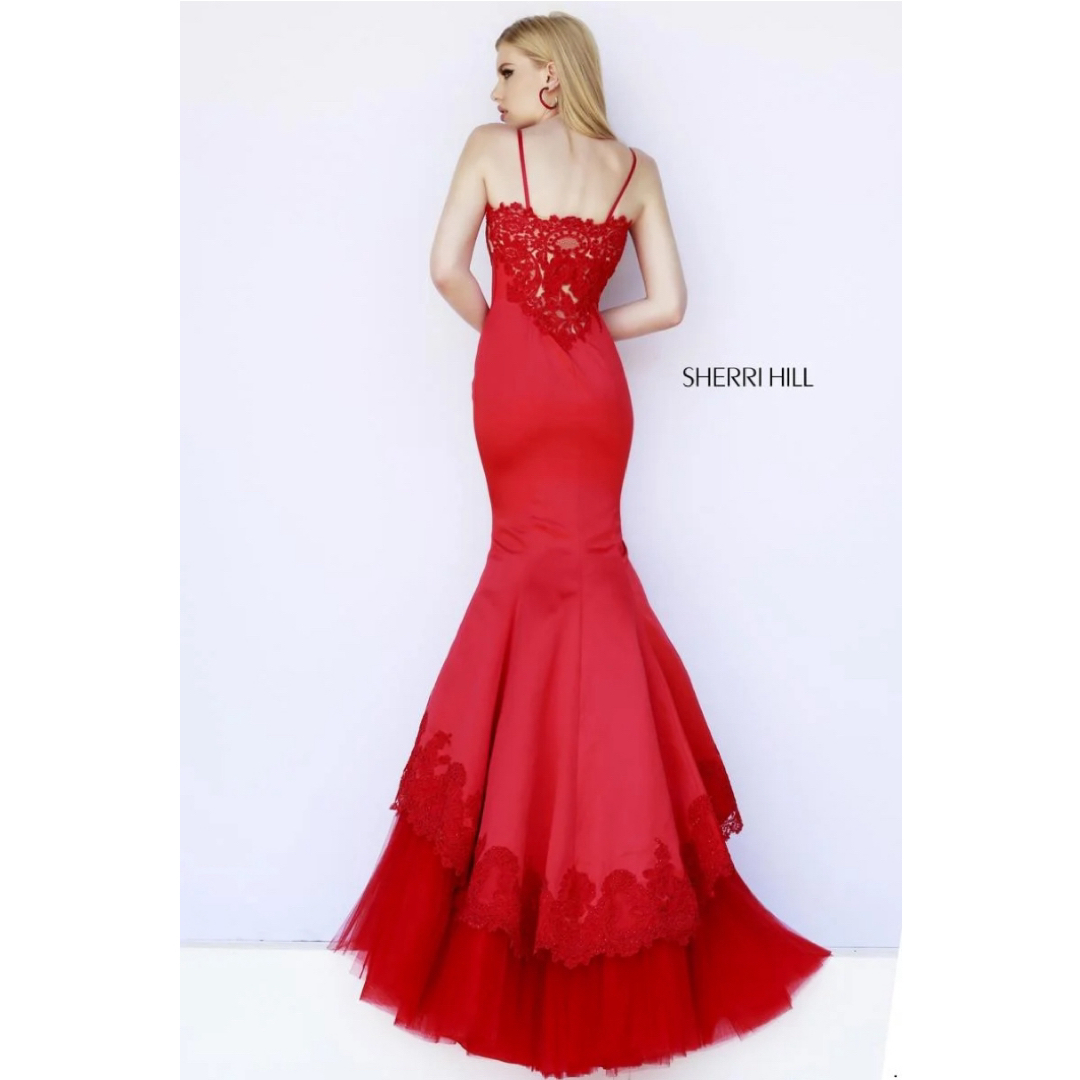 TADASHI SHOJI(タダシショウジ)の新品 USAロングドレス SHERRI HILL RED XXS レディースのフォーマル/ドレス(ロングドレス)の商品写真