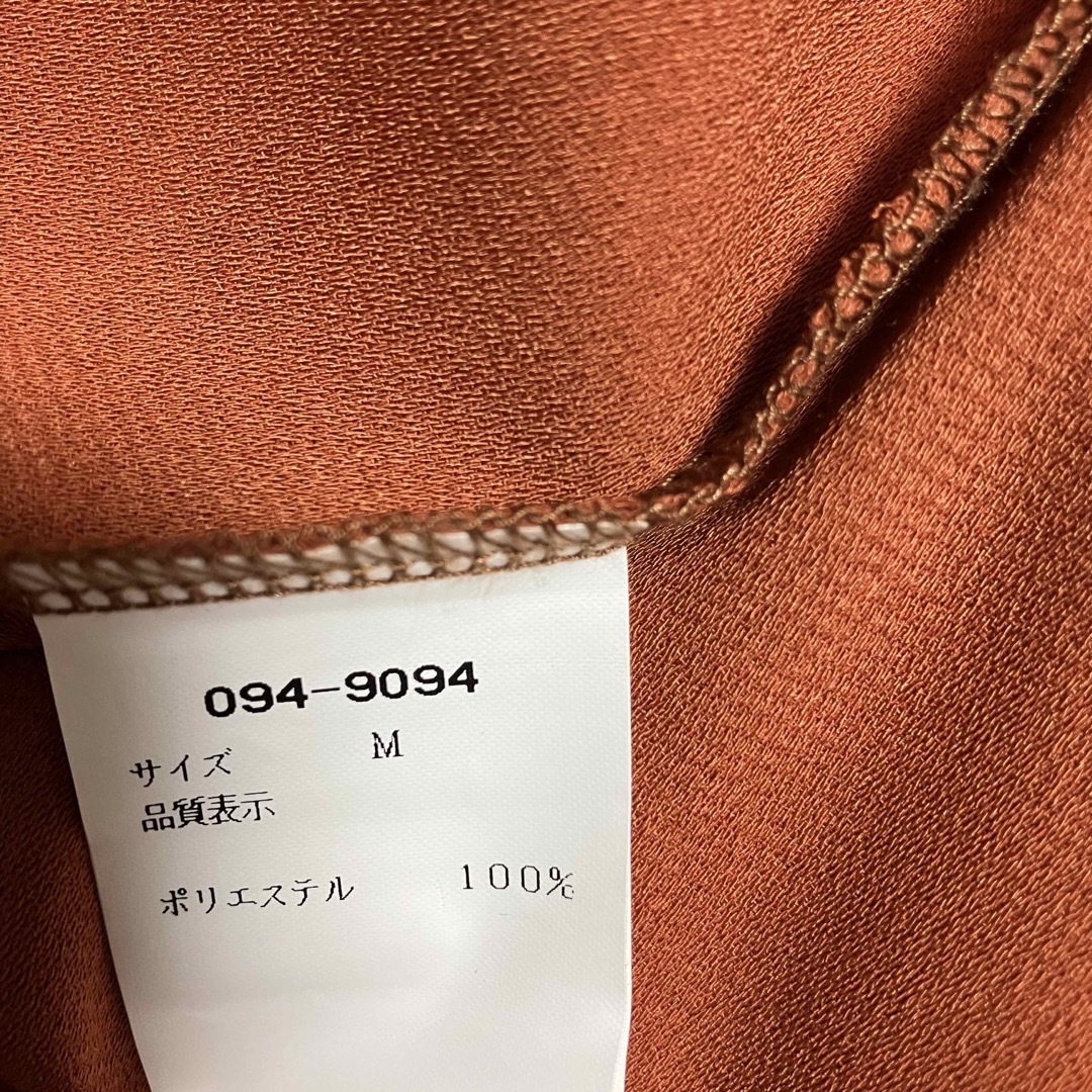 flux 日本製ノーカラーコートトレンチコート　テラコッタブラウン薄手コート新品