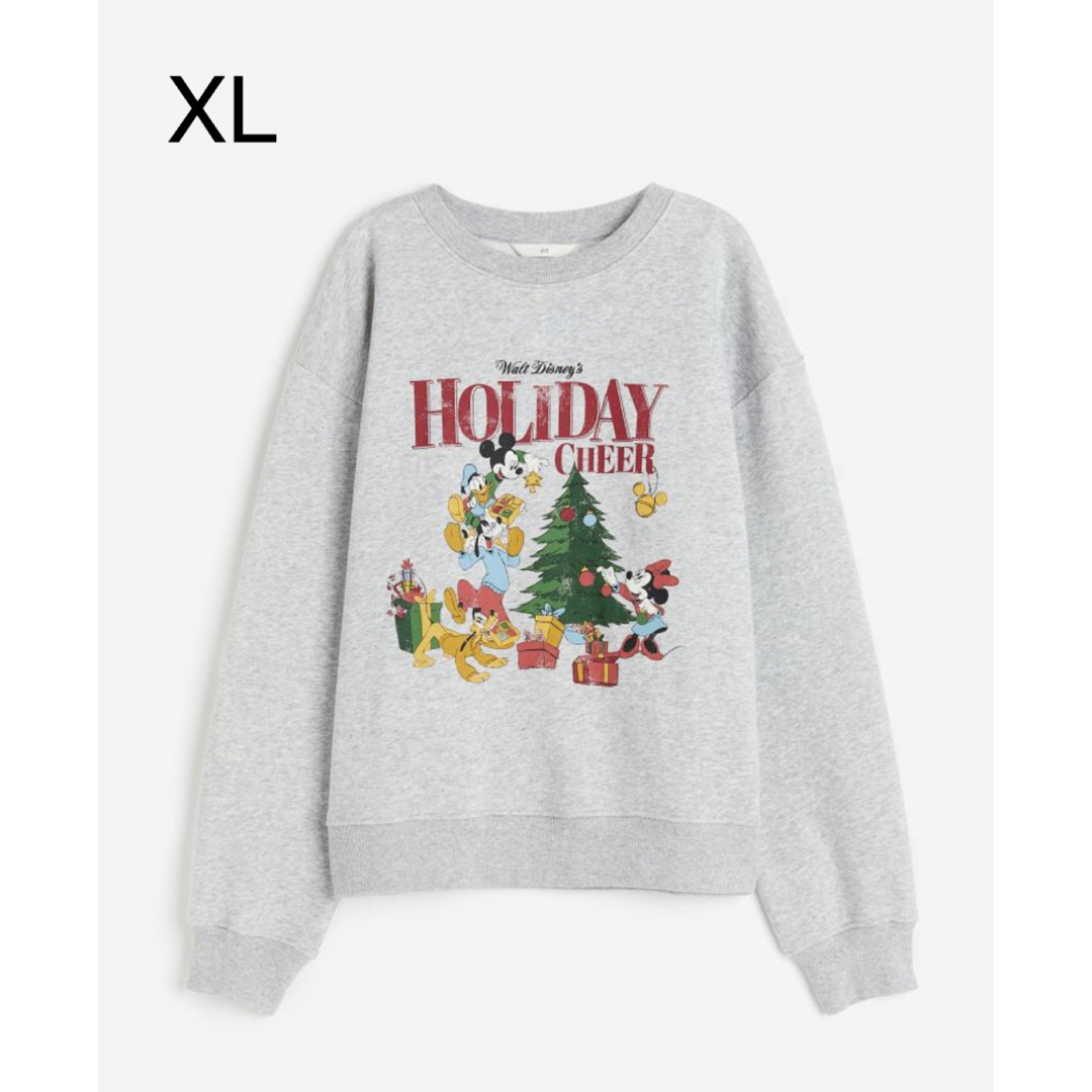 《新作》h&m  新品　ディズニー　クリスマス　スウェット　トレーナー　XL