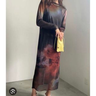 アメリヴィンテージ(Ameri VINTAGE)のMIRANDA TAIDAI SHEER LONG TOP(ロングワンピース/マキシワンピース)