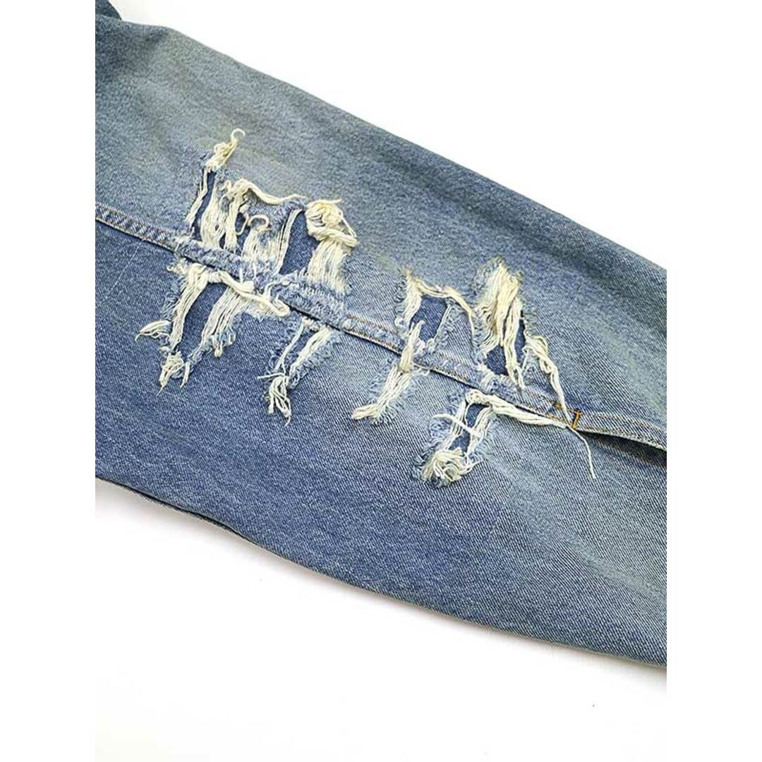 Balenciaga(バレンシアガ)のBALENCIAGA バレンシアガ 23SS PATCHED DESTROYED JACKET デストロイダメージ オーバーデニムジャケット ACID BLUE 3 メンズのジャケット/アウター(Gジャン/デニムジャケット)の商品写真