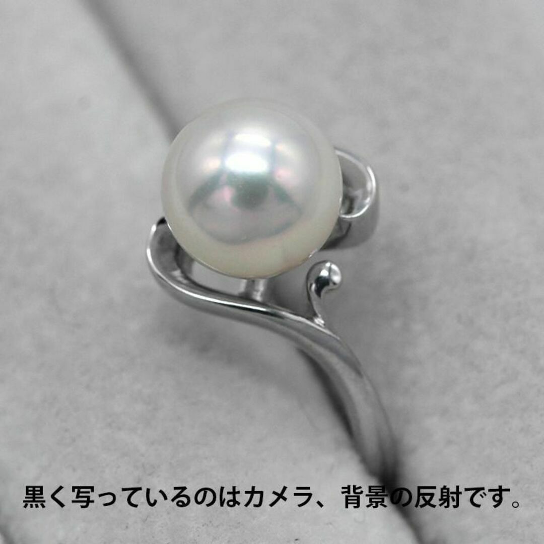 美品 MIKIMOTO あこやパール 8.0mm K18 リング A01376