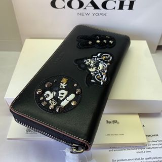 COACH 新品箱付き　長財布 コーチ×ディズニー コラボ  翌日発送　メンズ