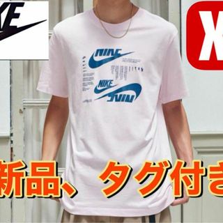 ナイキ(NIKE)の新品　ナイキ　クラブ シーズナル ハイブリッド S/S Tシャツ　ピンク　XL(Tシャツ/カットソー(半袖/袖なし))