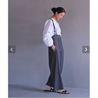 未使用 AKTE ストラップワイドパンツ