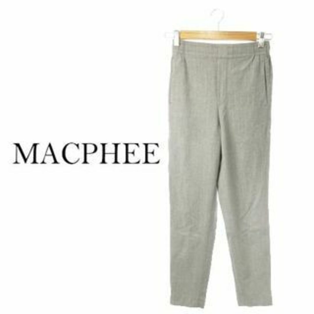 MACPHEE(マカフィー)のマカフィー イージースリムパンツ ウール 32 グレー 230921MN6R レディースのパンツ(その他)の商品写真
