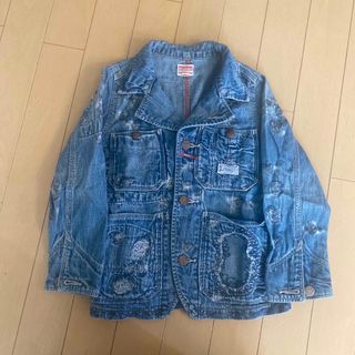 デニムダンガリー(DENIM DUNGAREE)のデニム＆ダンガリー　8ozデニム グルグル リメイク カバーオール(Tシャツ/カットソー)