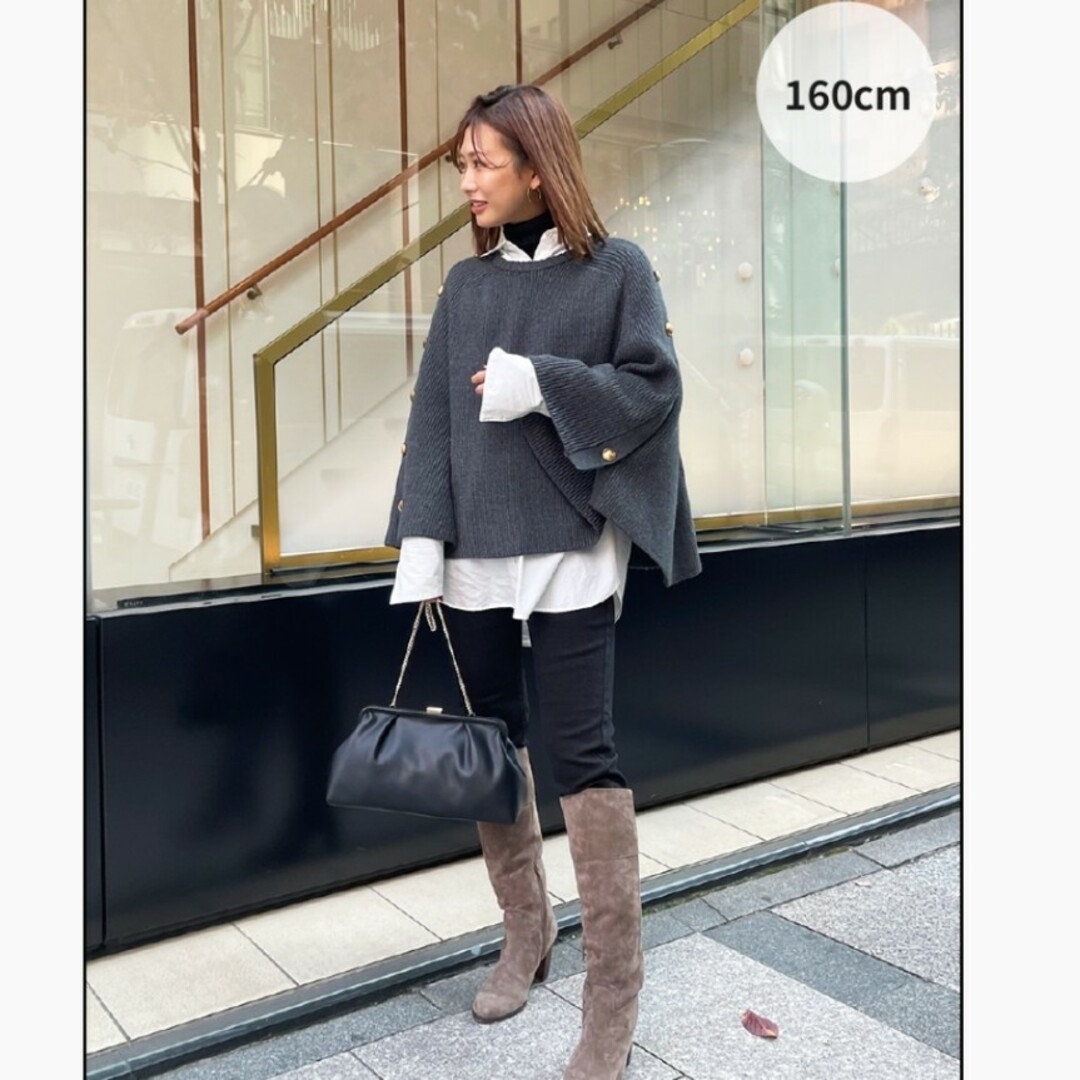LOUNIE - 【美品】LOUNIE ルーニィ ニット ポンチョの通販 by LOUNIE - 【美品】LOUNIE ルーニィ ニット ポンチョの通販 by