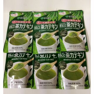 イトウエン(伊藤園)の伊藤園 有機粉末茶 まるごと茶カテキン(40g) 6袋セット(茶)