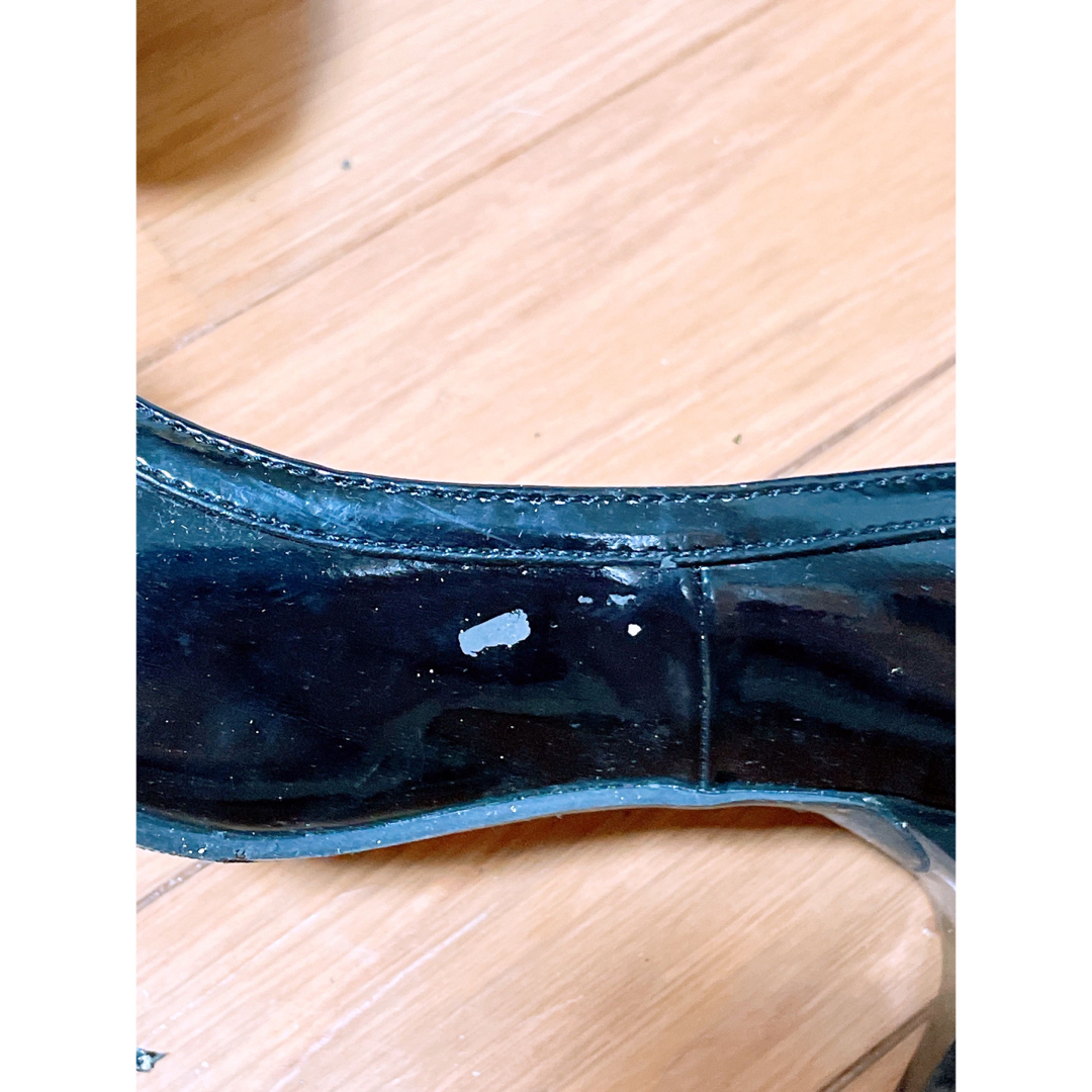 黒パンプス リボン ドット L 24cm レディースの靴/シューズ(ハイヒール/パンプス)の商品写真