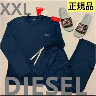 ディーゼル(DIESEL)の洗練されたデザイン　DIESEL　Umset-Aramis　ネイビー　XXL(スウェット)