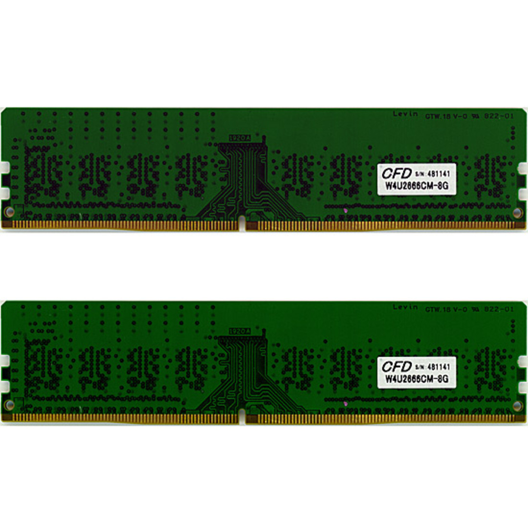 メモリ 8GB 2枚組 CFD Selection W4U2666CM-8G