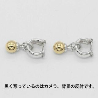 美品 ティファニー ボール ダングル イヤリング 925 18金 A01017