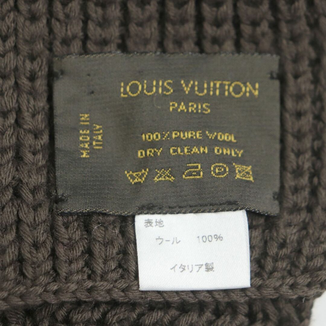 美品▽LOUIS VUITTON ルイヴィトン エシャルプ ダミエ ロゴ刺繍入り