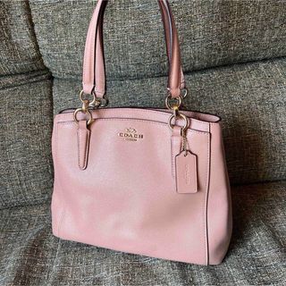 コーチ(COACH)のコーチ美品ベージュハンドバッグ(ハンドバッグ)