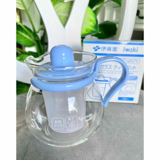 伊藤園　IWAKI 耐熱ガラス　ポット　400ml 電子レンジ用　新品未使用(調理道具/製菓道具)