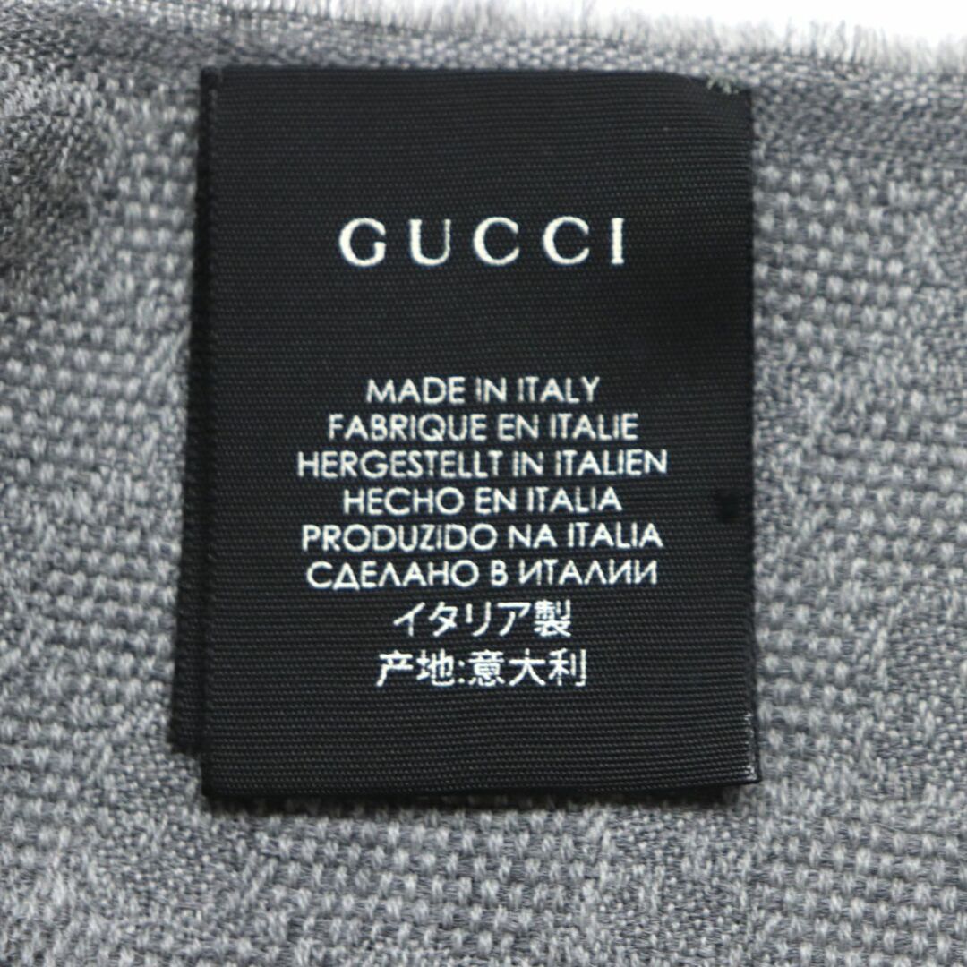 Gucci - 美品▽GUCCI グッチ GG柄×シェリーライン/ウェブライン ウール