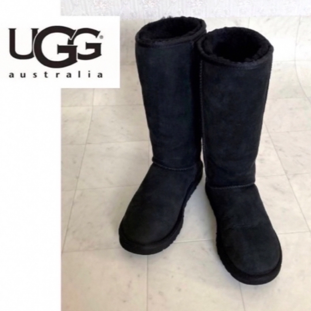 UGG(アグ)のユユ様専用　　UGG ＊ クラシックトール ロングムートンブーツ ブラック レディースの靴/シューズ(ブーツ)の商品写真