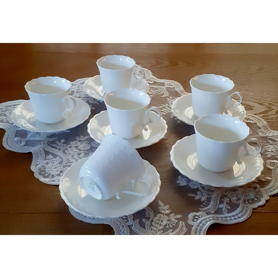 NARUMI BONE CHINA ナルミ シルキーホワイト コーヒーセット